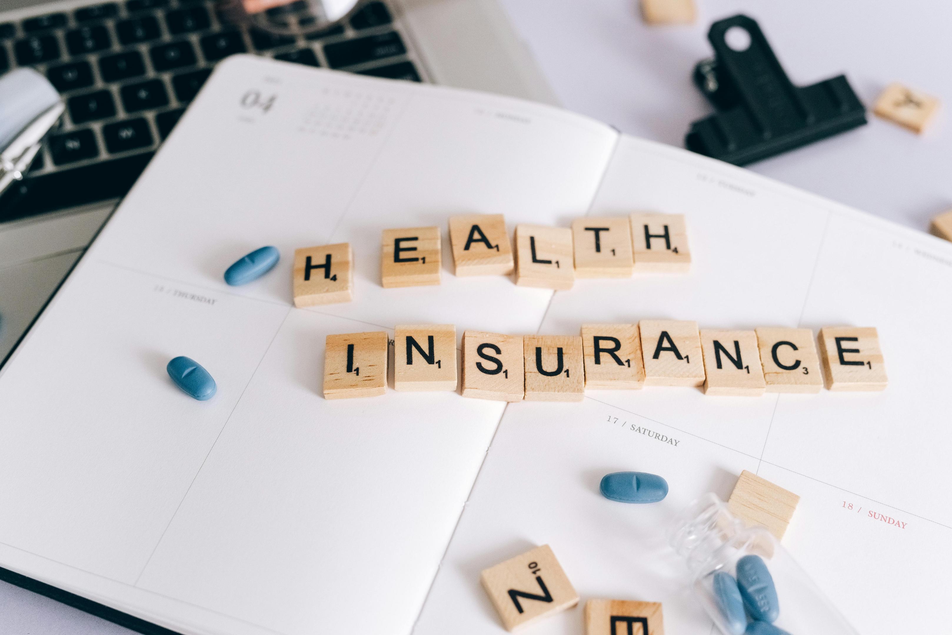 Scrabble letters spelling out 'health insruance' begs the question, is detox covered by insurance?