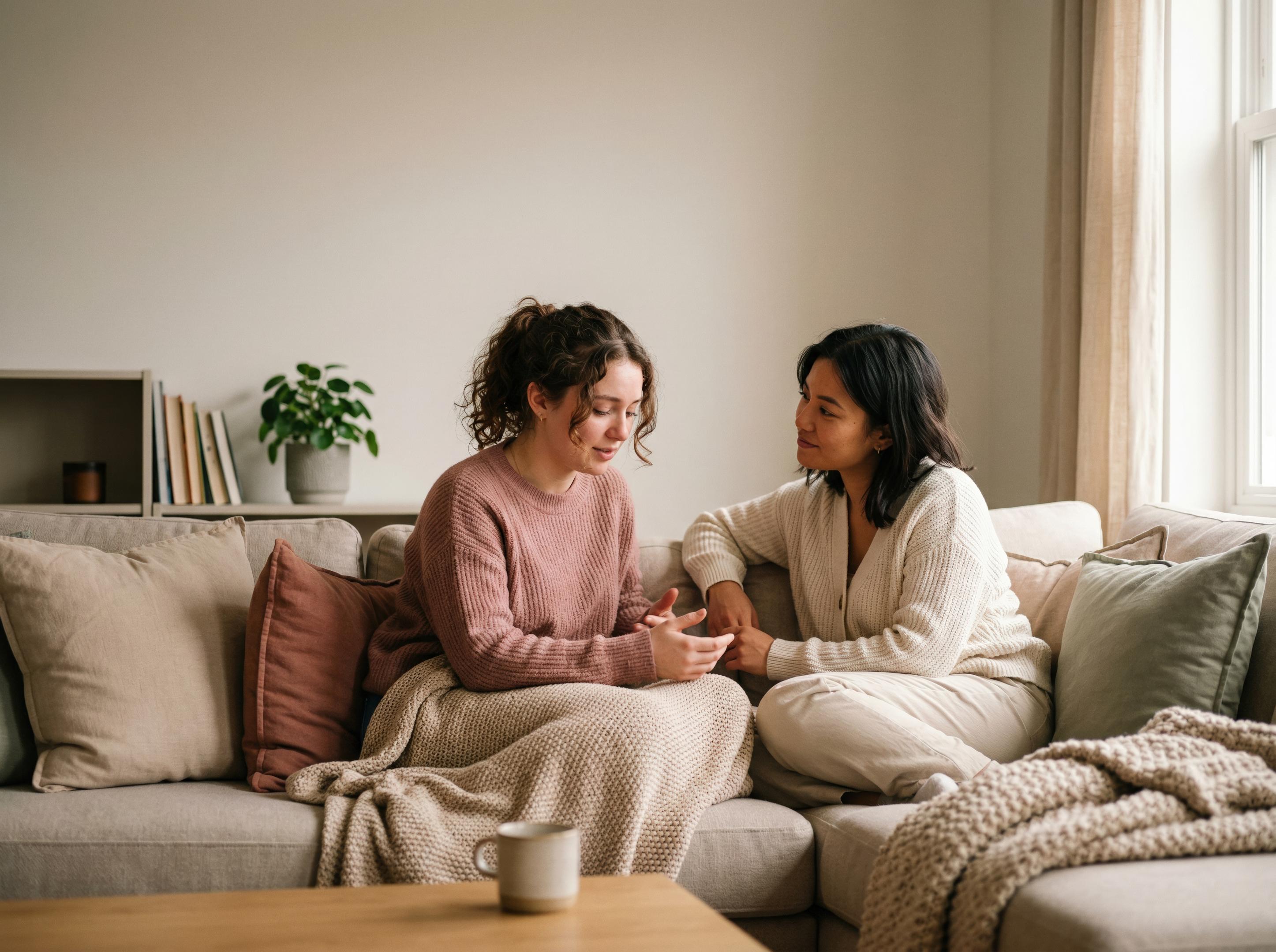 Client talks to a counselor about the management of fentanyl withdrawal symptoms